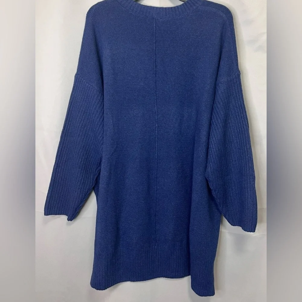NEW! Women’s Plus Size Terra Sky Blue  Long Sleeve Knit Sweater  Size‎ 3X